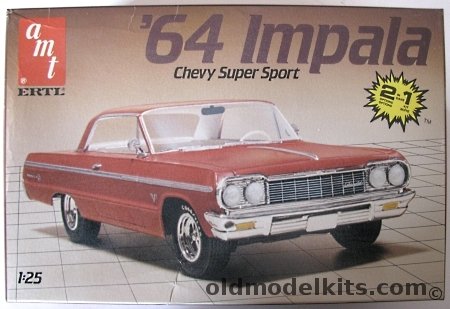 AMT 1/25 1964 Chevrolet Impala SS Super Sport - Two-Door Hardtop, 6564 plastic model kit